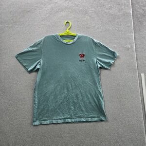 Shoe Palace x Keith Haring Men Shirt XL Green Embroidered Graphic Hearts Suns